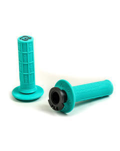 TORC1 RACING Defy MX Lock On Soft 2-Stroke/Mini Bike Grip System - Half Waffle - COULEUR : VERT MINT