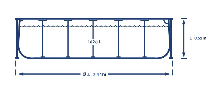 Metal Frame 244 x 51